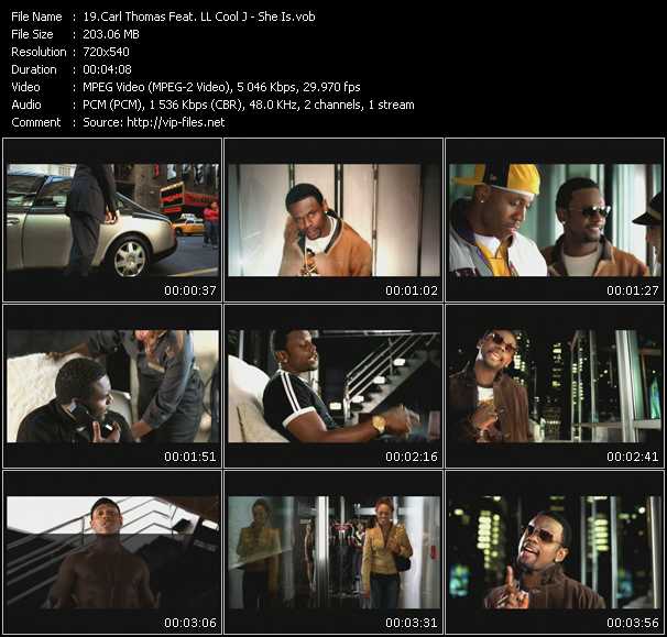 Carl Thomas Feat. LL Cool J video ”She Is” from dvd ”Promo Only Urban Video January 2004” 