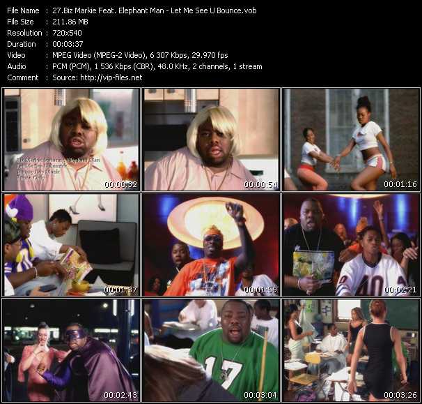 Biz Markie Feat. Elephant Man video ”Let Me See U Bounce” from dvd ”Promo Only Urban Video January 2004” 