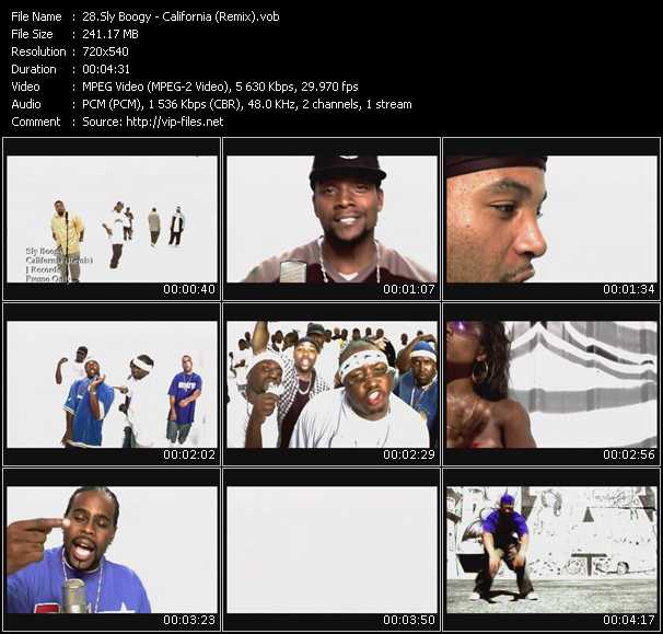 Sly Boogy video ”California (Remix)” from dvd ”Promo Only Urban Video January 2004” 
