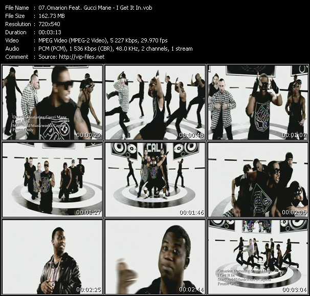 Omarion Feat. Gucci Mane video ”I Get It In” from dvd ”Promo Only Urban Video January 2010” 