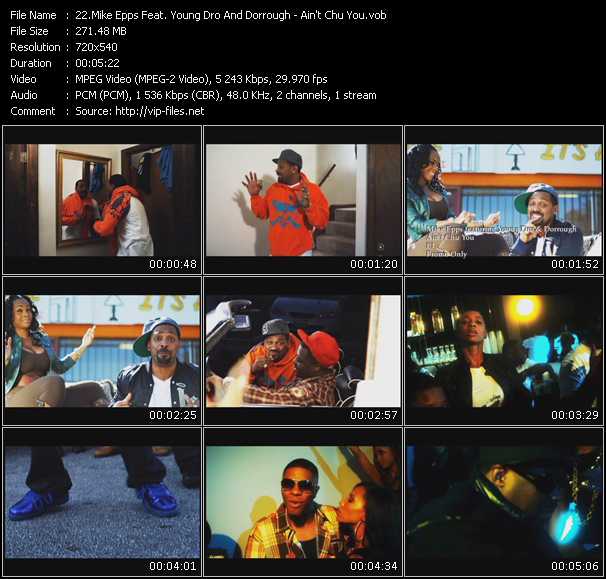 Mike Epps Feat. Young Dro And Dorrough video ”Ain't Chu You” from dvd ”Promo Only Urban Video January 2010” 