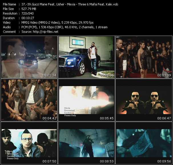 Gucci Mane Feat. Usher - Mexia - Three 6 Mafia Feat. Kale video ”Spotlight - Descontrol - Shake My” from dvd ”Promo Only Urban Video January 2010” 