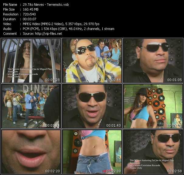 Tito Nieves Feat. Fat Joe And Miguel Play video ”Terremoto” from dvd ”Promo Only Urban Video February 2006” 