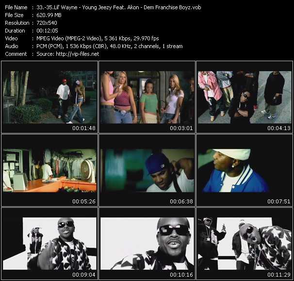 Lil' Wayne - Young Jeezy Feat. Akon - Dem Franchise Boyz Feat. Jermaine Dupri, Da Brat And Bow Wuw video ”Fireman - Soul Survivor - I Think They Like Me” from dvd ”Promo Only Urban Video February 2006” 