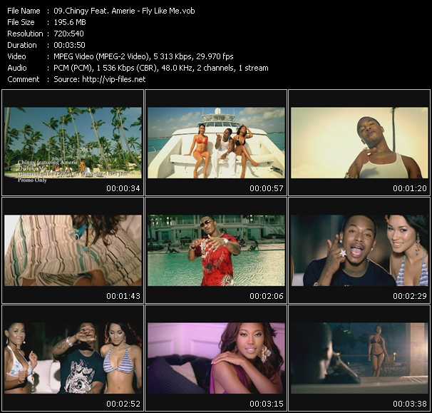 Chingy Feat. Amerie video ”Fly Like Me” from dvd ”Promo Only Urban Video February 2008” 