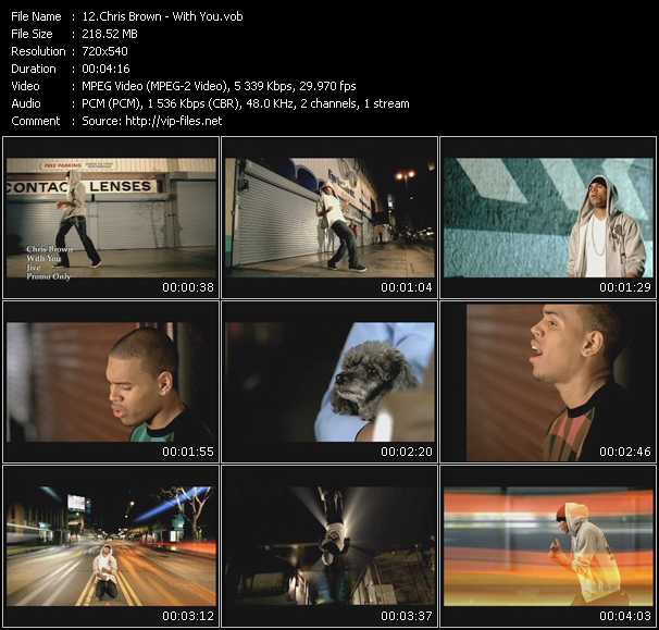 Chris Brown video ”With You” from dvd ”Promo Only Urban Video February 2008” 