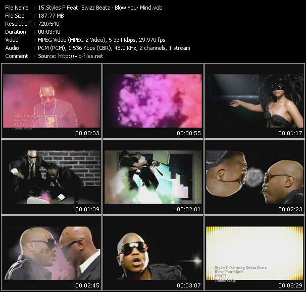 Styles P Feat. Swizz Beatz video ”Blow Your Mind” from dvd ”Promo Only Urban Video February 2008” 