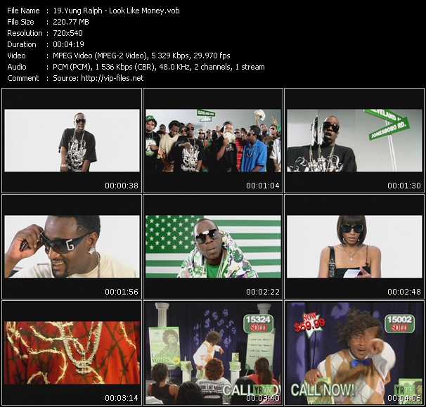 Yung Ralph video ”Look Like Money” from dvd ”Promo Only Urban Video February 2008” 