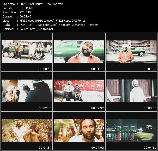Ky-Mani Marley video ”One Time” from dvd ”Promo Only Urban Video February 2008” 