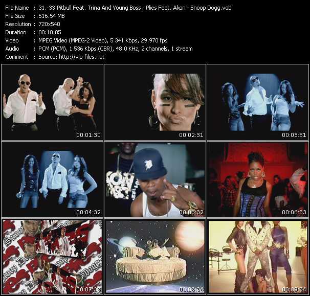 Pitbull Feat. Trina And Young Boss - Plies Feat. Akon - Snoop Dogg video ”Go Girl - Hypnotized - Sensual Seduction” from dvd ”Promo Only Urban Video February 2008” 