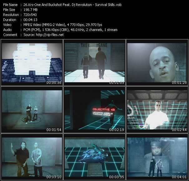 Krs-One And Buckshot Feat. Dj Revolution video ”Survival Skills” from dvd ”Promo Only Urban Video February 2010” 