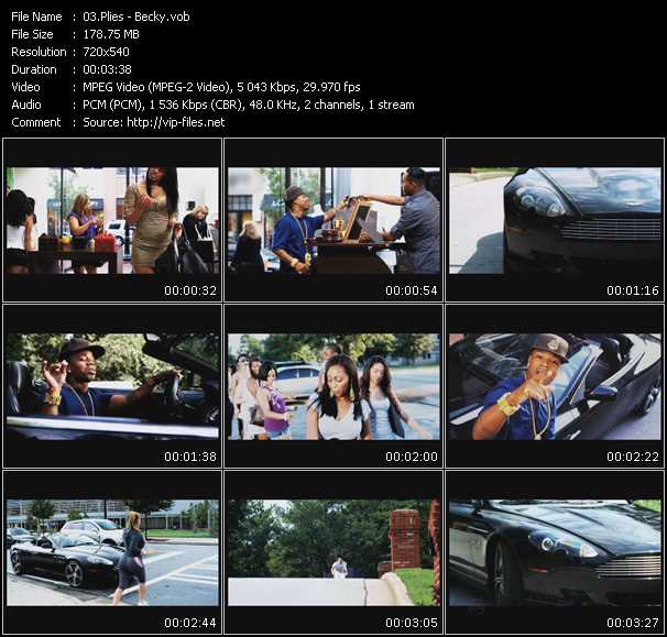 Plies video ”Becky” from dvd ”Promo Only Urban Video March 2010” 