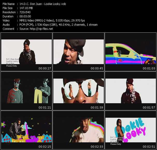 D.C. Don Juan video ”Lookie Looky” from dvd ”Promo Only Urban Video March 2010” 