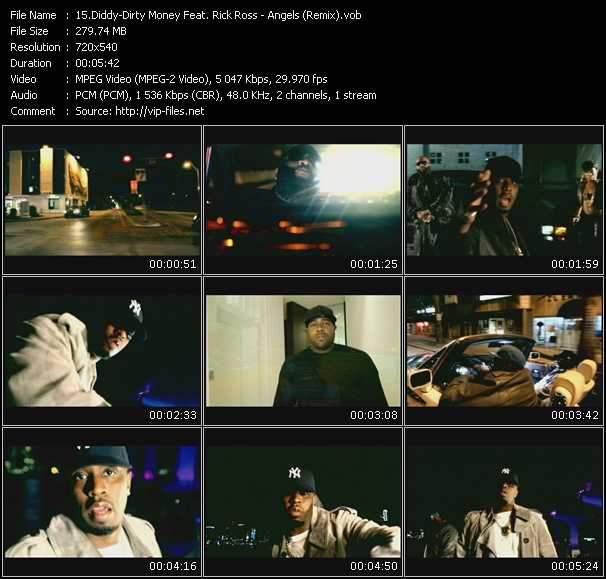 Diddy-Dirty Money Feat. Rick Ross video ”Angels (Remix)” from dvd ”Promo Only Urban Video March 2010” 