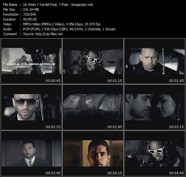 Wisin Y Yandel Feat. T-Pain video ”Imaginate” from dvd ”Promo Only Urban Video March 2010” 