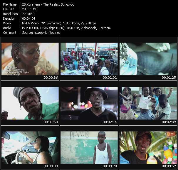 Konshens video ”The Realest Song” from dvd ”Promo Only Urban Video March 2010” 