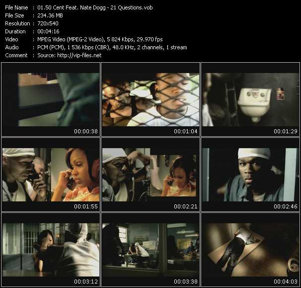 50 Cent Feat. Nate Dogg video ”21 Questions” from dvd ”Promo Only Urban Video June 2003” 