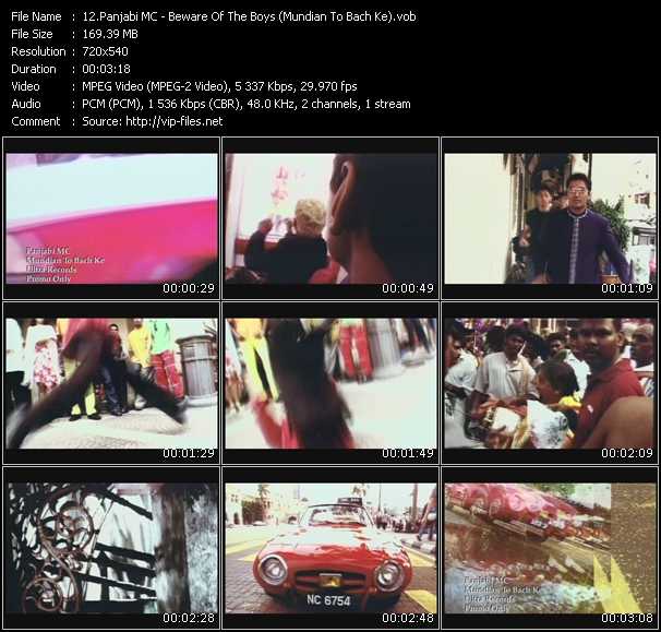 Panjabi MC video ”Beware Of The Boys (Mundian To Bach Ke)” from dvd ”Promo Only Urban Video June 2003” 