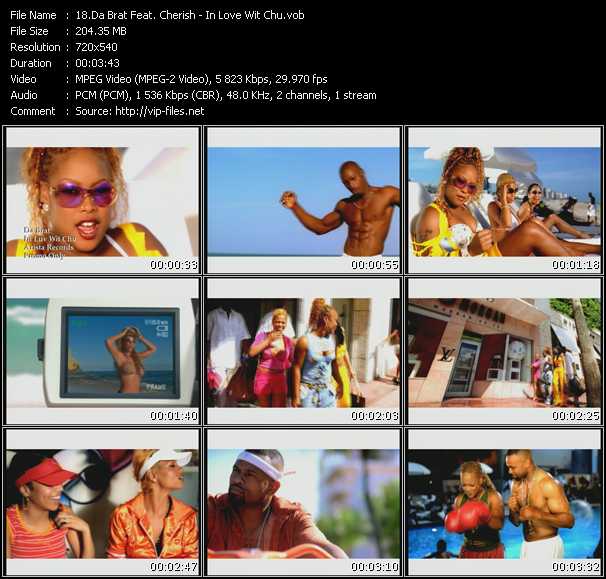 Da Brat Feat. Cherish video ”In Love Wit Chu” from dvd ”Promo Only Urban Video June 2003” 