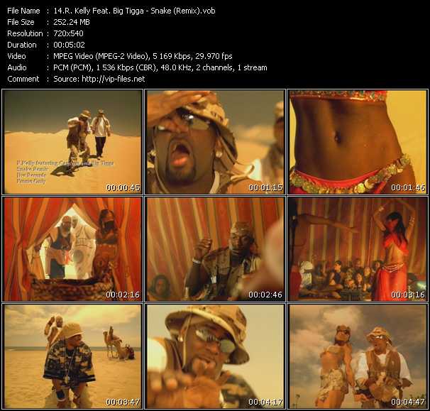 R. Kelly Feat. Big Tigga video ”Snake (Remix)” from dvd ”Promo Only Urban Video July 2003” 