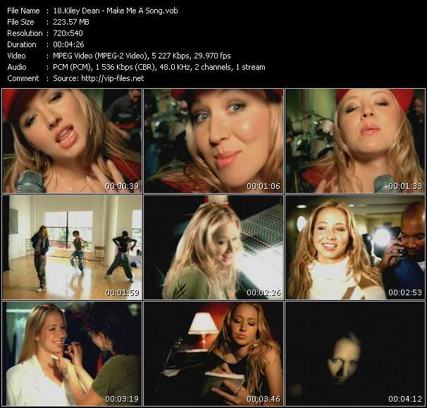 Kiley Dean video ”Make Me A Song” from dvd ”Promo Only Urban Video July 2003” 