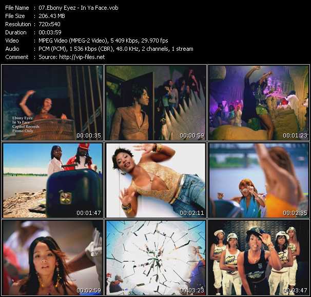 Ebony Eyez video ”In Ya Face” from dvd ”Promo Only Urban Video August 2005” 