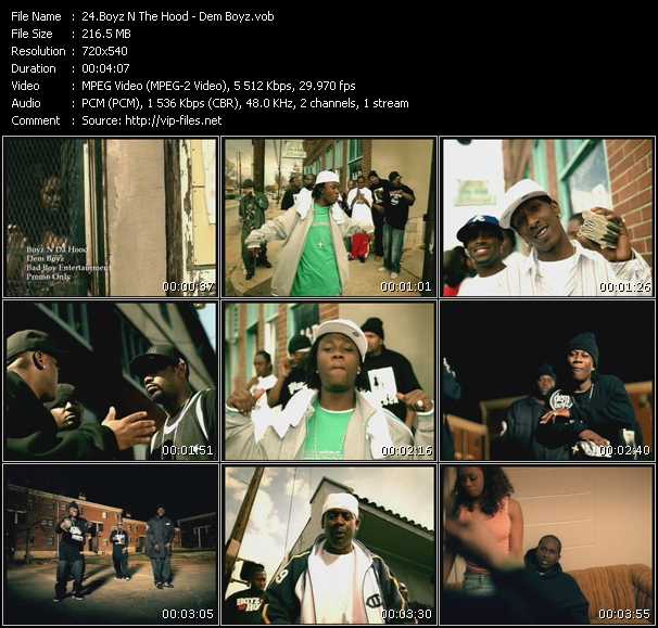 Boyz N The Hood video ”Dem Boyz” from dvd ”Promo Only Urban Video August 2005” 