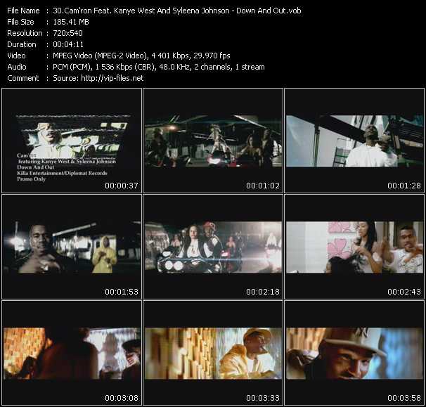 Cam'ron Feat. Kanye West And Syleena Johnson video ”Down And Out” from dvd ”Promo Only Urban Video August 2005” 