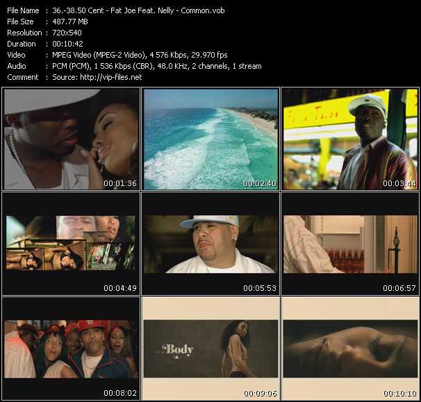 50 Cent - Fat Joe Feat. Nelly - Common video ”Just A Lil Bit - Get It Poppin' - Go” from dvd ”Promo Only Urban Video August 2005” 