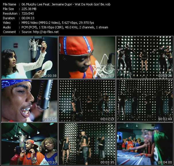 Murphy Lee Feat. Jermaine Dupri video ”Wat Da Hook Gon' Be” from dvd ”Promo Only Urban Video September 2003” 