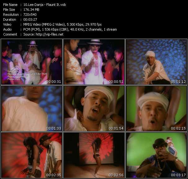 Lee Danja video ”Flaunt It” from dvd ”Promo Only Urban Video September 2003” 