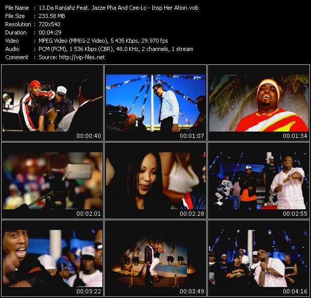 Da Ranjahz Feat. Jazze Pha And Cee-Lo video ”Insp Her Ation” from dvd ”Promo Only Urban Video November 2003” 