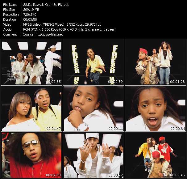 Da Razkalz Cru video ”So Fly” from dvd ”Promo Only Urban Video November 2003” 