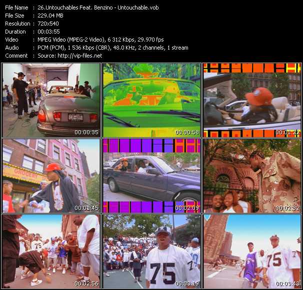 Untouchables Feat. Benzino video ”Untouchable” from dvd ”Promo Only Urban Video December 2003” 
