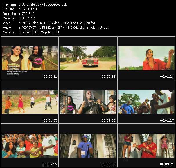 Chalie Boy video ”I Look Good” from dvd ”Promo Only Urban Video December 2009” 