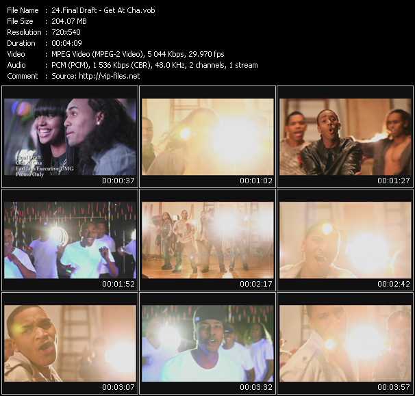 Final Draft video ”Get At Cha” from dvd ”Promo Only Urban Video December 2009” 