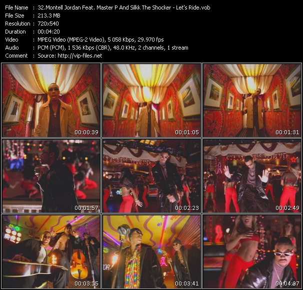 Montell Jordan Feat. Master P And Silkk The Shocker video ”Let's Ride” from dvd ”Promo Only Urban Video December 2009” 