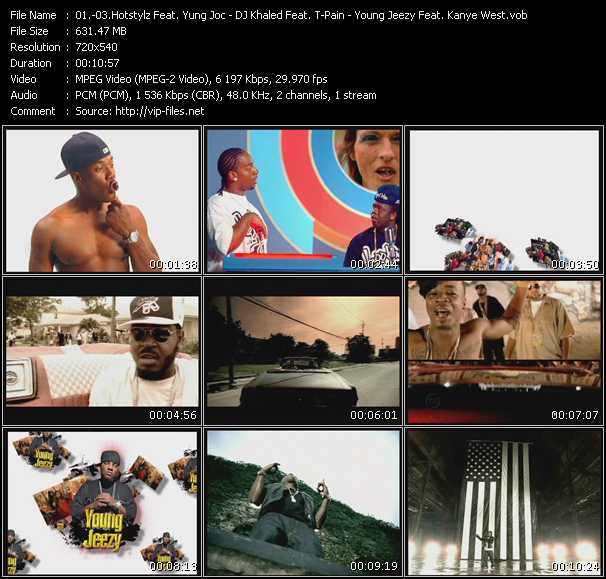 Hotstylz Feat. Yung Joc - DJ Khaled Feat. T-Pain, Trick Daddy, Rick Ross And Plies - Young Jeezy Feat. Kanye West video ”Lookin Boy - I'm So Hood - Put On” from dvd ”Promo Only Urban Mix Video Vol.7” 
