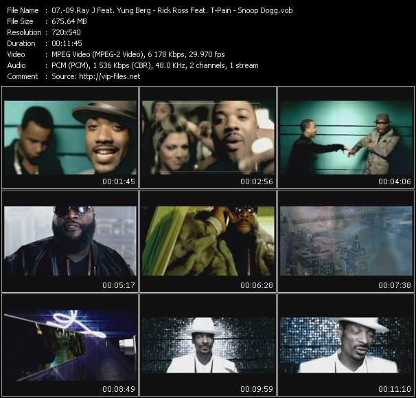 Ray J Feat. Yung Berg - Rick Ross Feat. T-Pain - Snoop Dogg video ”Sexy Can I - The Boss - Life Of Da Party” from dvd ”Promo Only Urban Mix Video Vol.7” 