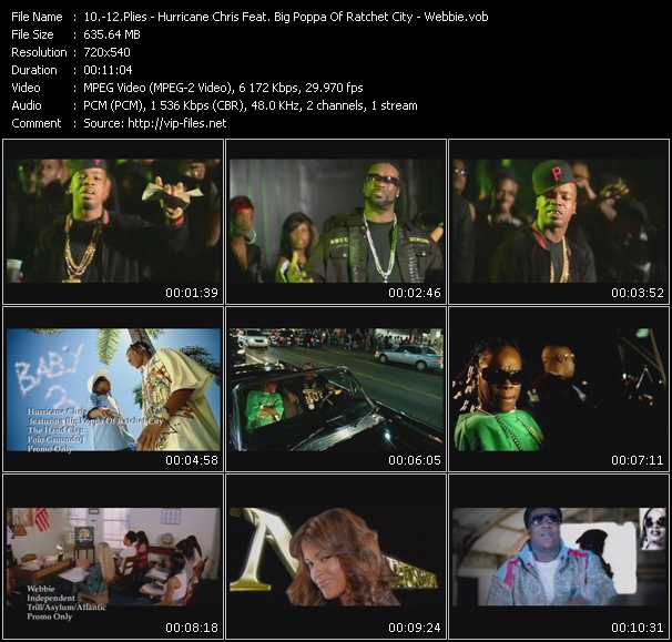 Plies - Hurricane Chris Feat. Big Poppa Of Ratchet City - Webbie video ”I Am The Club - The Hand Clap - Independent” from dvd ”Promo Only Urban Mix Video Vol.7” 