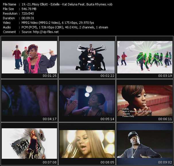 Missy Elliott - Estelle - Kat Deluna Feat. Busta Rhymes video ”Ching-A-Ling - Wait A Minute (Just A Touch) - Run The Show” from dvd ”Promo Only Urban Mix Video Vol.7” 