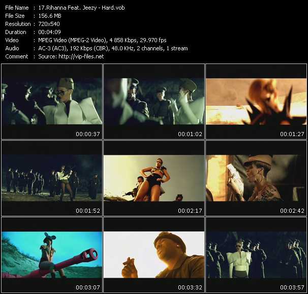 Rihanna Feat. Jeezy video ”Hard” from dvd ”Rock America Videopool January 2010” 
