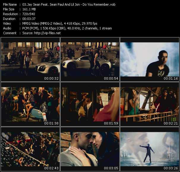 Jay Sean Feat. Sean Paul And Lil Jon video ”Do You Remember” from dvd ”Screenplay VJ-Pro Hits Vision January 2010” 