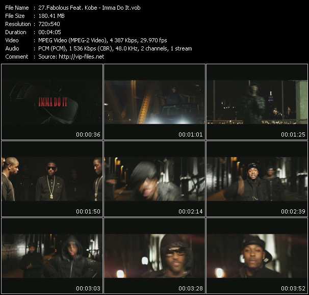 Fabolous Feat. Kobe video ”Imma Do It” from dvd ”Screenplay VJ-Pro Hits Vision January 2010” 