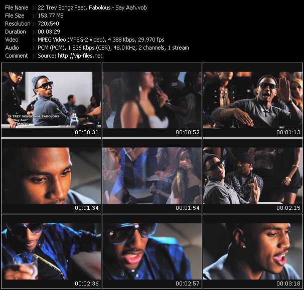 Trey Songz Feat. Fabolous video ”Say Aah” from dvd ”Screenplay VJ-Pro Hits Vision February 2010” 