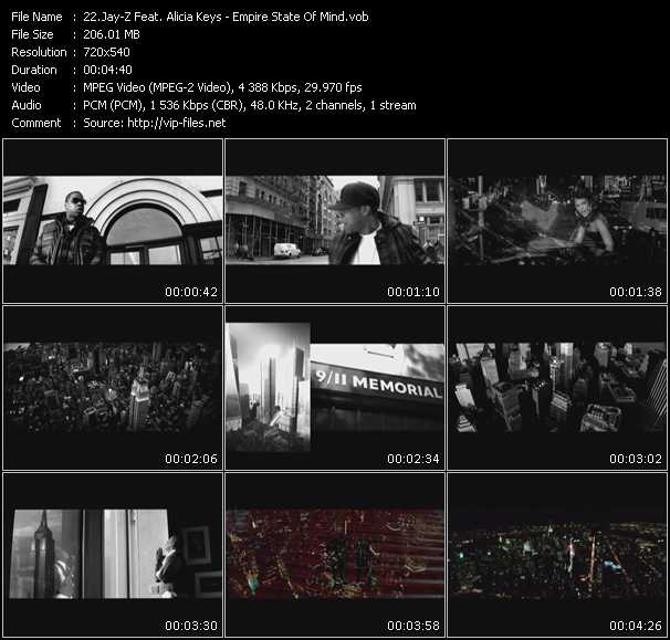 Jay-Z Feat. Alicia Keys video ”Empire State Of Mind” from dvd ”Screenplay VJ-Pro Hits Vision December 2009” 