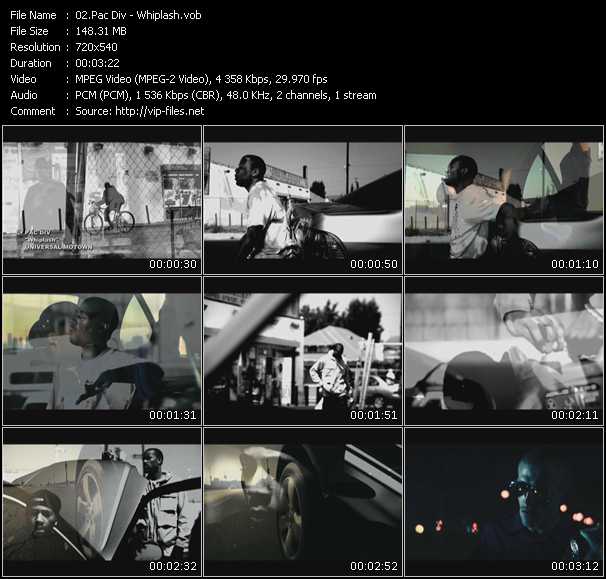 Pac Div video ”Whiplash” from dvd ”Screenplay VJ-Pro Urban Vision January 2010” 