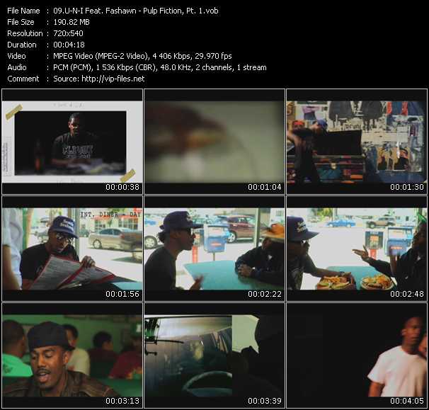 U-N-I Feat. Fashawn video ”Pulp Fiction, Pt. 1” from dvd ”Screenplay VJ-Pro Urban Vision January 2010” 