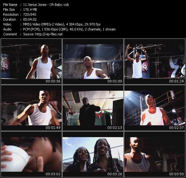 Serius Jones video ”Oh Baby” from dvd ”Screenplay VJ-Pro Urban Vision February 2010” 
