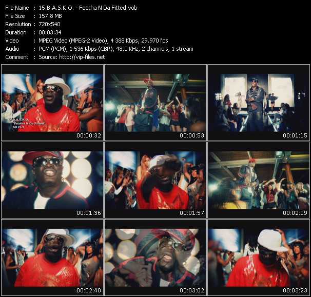 B.A.S.K.O. video ”Featha N Da Fitted” from dvd ”Screenplay VJ-Pro Urban Vision February 2010” 